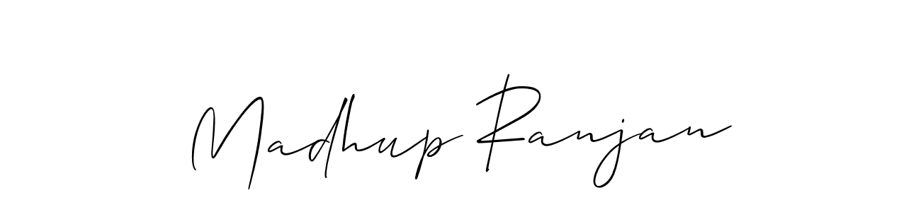 It looks lik you need a new signature style for name Madhup Ranjan. Design unique handwritten (Allison_Script) signature with our free signature maker in just a few clicks. Madhup Ranjan signature style 2 images and pictures png