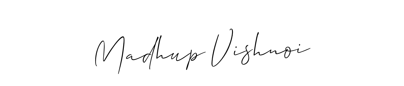 Madhup Vishnoi stylish signature style. Best Handwritten Sign (Allison_Script) for my name. Handwritten Signature Collection Ideas for my name Madhup Vishnoi. Madhup Vishnoi signature style 2 images and pictures png