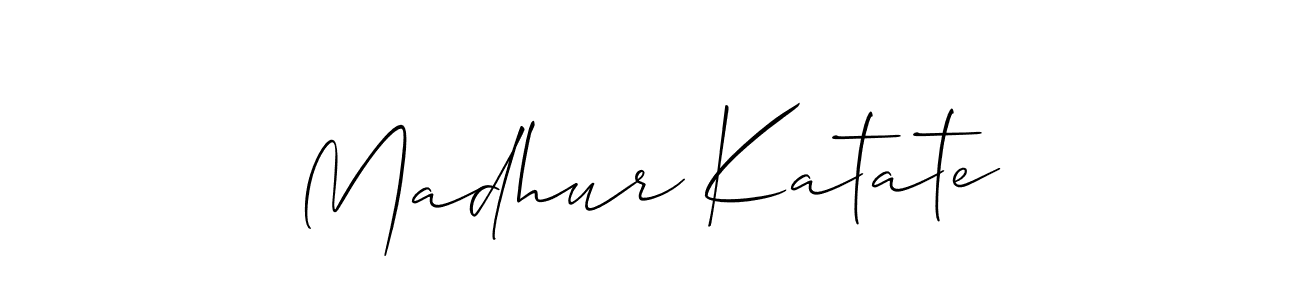 Once you've used our free online signature maker to create your best signature Allison_Script style, it's time to enjoy all of the benefits that Madhur Katate name signing documents. Madhur Katate signature style 2 images and pictures png