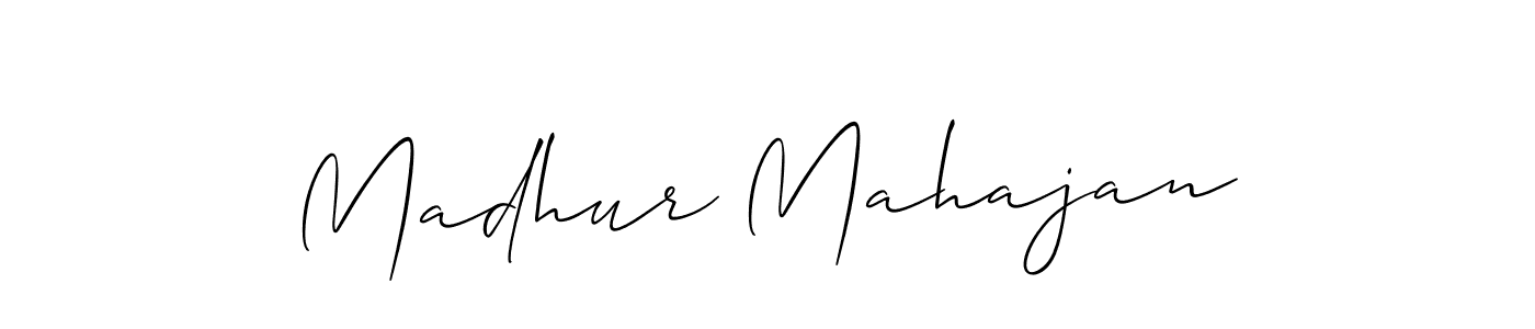 Make a short Madhur Mahajan signature style. Manage your documents anywhere anytime using Allison_Script. Create and add eSignatures, submit forms, share and send files easily. Madhur Mahajan signature style 2 images and pictures png