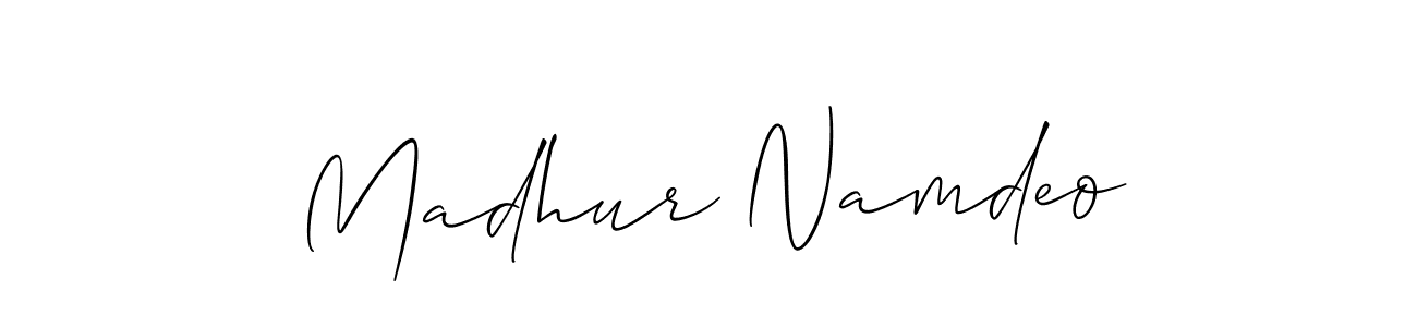 Best and Professional Signature Style for Madhur Namdeo. Allison_Script Best Signature Style Collection. Madhur Namdeo signature style 2 images and pictures png