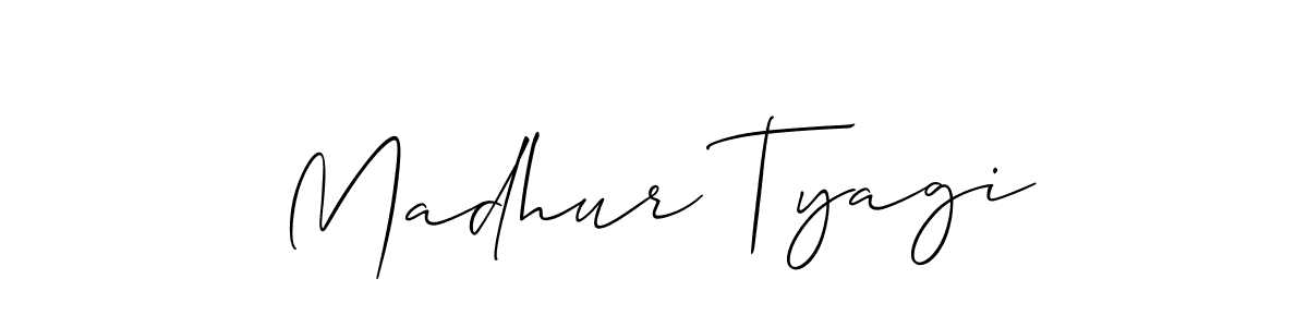 Similarly Allison_Script is the best handwritten signature design. Signature creator online .You can use it as an online autograph creator for name Madhur Tyagi. Madhur Tyagi signature style 2 images and pictures png