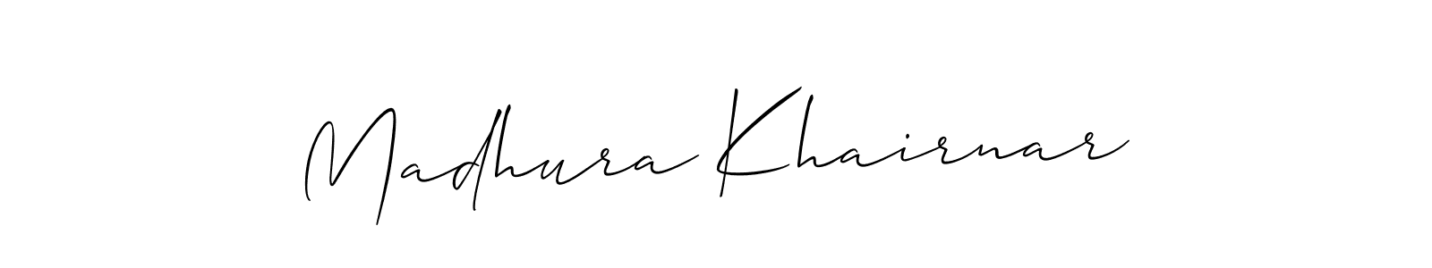 Best and Professional Signature Style for Madhura Khairnar. Allison_Script Best Signature Style Collection. Madhura Khairnar signature style 2 images and pictures png
