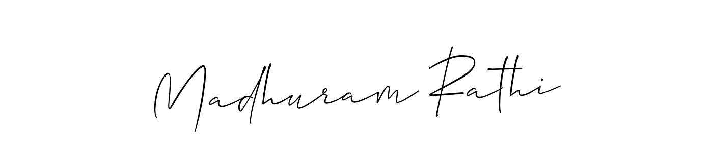 How to Draw Madhuram Rathi signature style? Allison_Script is a latest design signature styles for name Madhuram Rathi. Madhuram Rathi signature style 2 images and pictures png