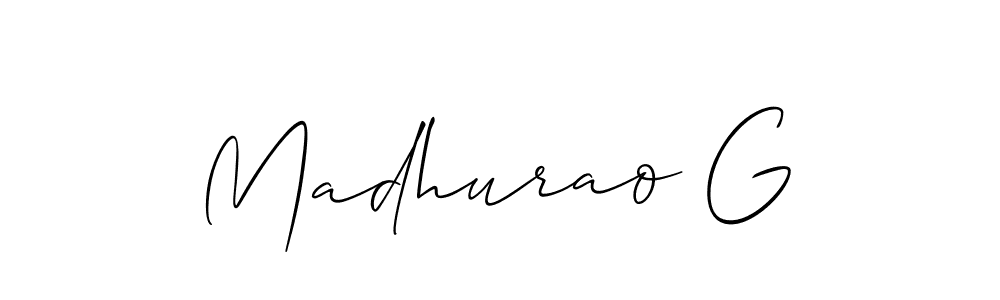 This is the best signature style for the Madhurao G name. Also you like these signature font (Allison_Script). Mix name signature. Madhurao G signature style 2 images and pictures png