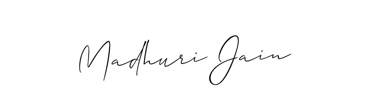 Check out images of Autograph of Madhuri Jain name. Actor Madhuri Jain Signature Style. Allison_Script is a professional sign style online. Madhuri Jain signature style 2 images and pictures png