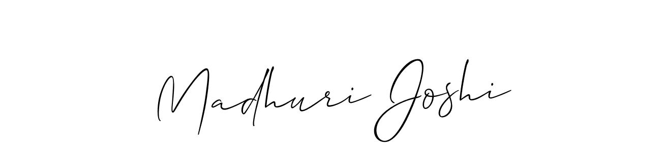 Similarly Allison_Script is the best handwritten signature design. Signature creator online .You can use it as an online autograph creator for name Madhuri Joshi. Madhuri Joshi signature style 2 images and pictures png