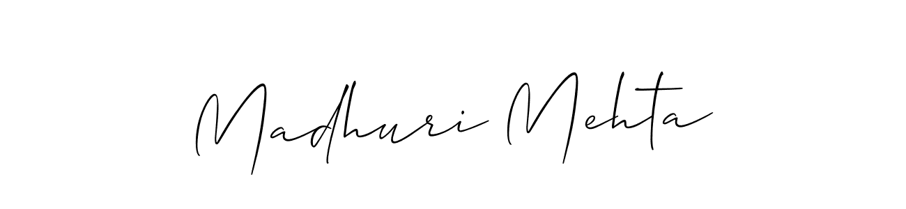 It looks lik you need a new signature style for name Madhuri Mehta. Design unique handwritten (Allison_Script) signature with our free signature maker in just a few clicks. Madhuri Mehta signature style 2 images and pictures png