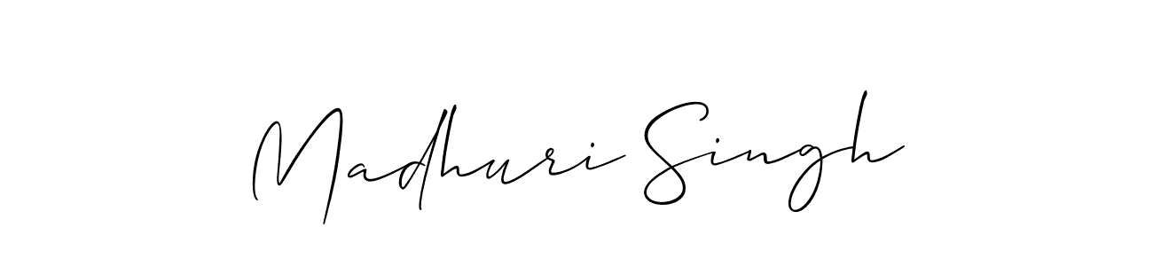 Madhuri Singh stylish signature style. Best Handwritten Sign (Allison_Script) for my name. Handwritten Signature Collection Ideas for my name Madhuri Singh. Madhuri Singh signature style 2 images and pictures png