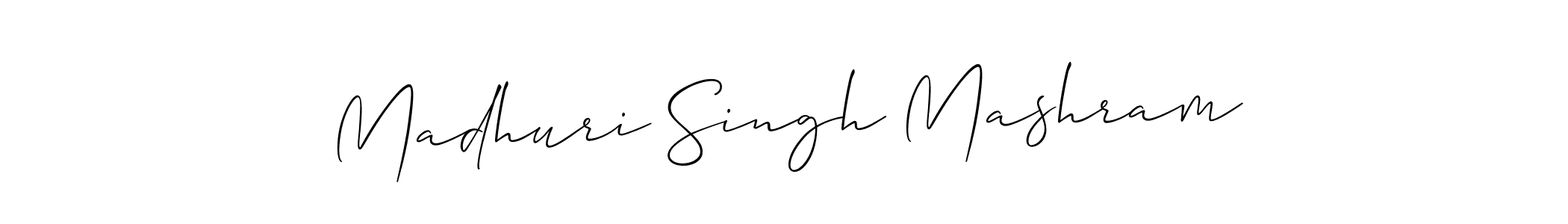 Create a beautiful signature design for name Madhuri Singh Mashram. With this signature (Allison_Script) fonts, you can make a handwritten signature for free. Madhuri Singh Mashram signature style 2 images and pictures png