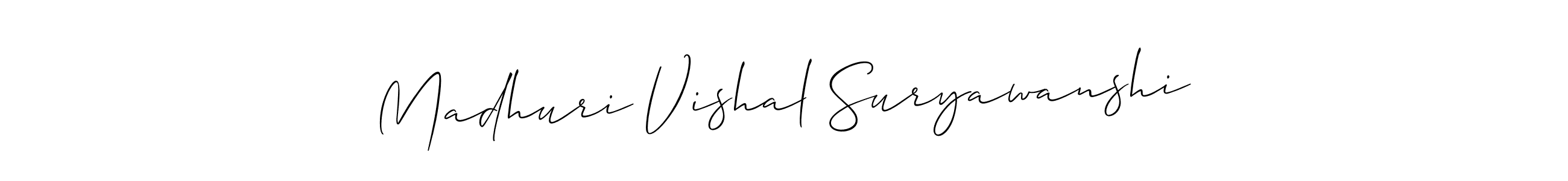 Make a beautiful signature design for name Madhuri Vishal Suryawanshi. Use this online signature maker to create a handwritten signature for free. Madhuri Vishal Suryawanshi signature style 2 images and pictures png