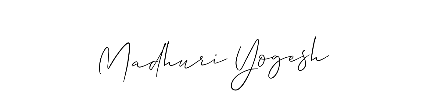 Similarly Allison_Script is the best handwritten signature design. Signature creator online .You can use it as an online autograph creator for name Madhuri Yogesh. Madhuri Yogesh signature style 2 images and pictures png