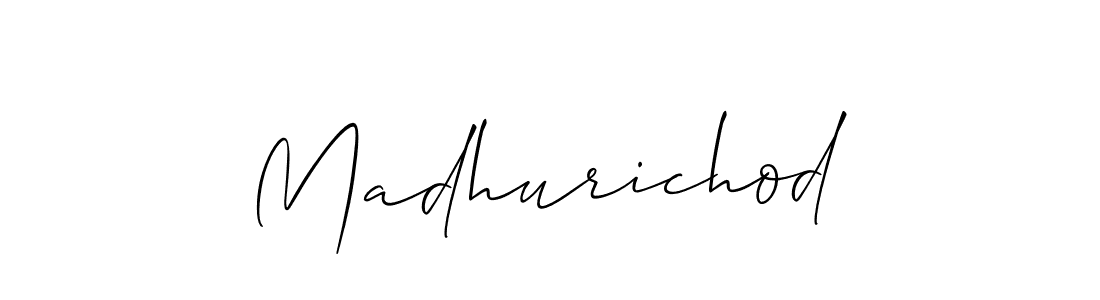 Create a beautiful signature design for name Madhurichod. With this signature (Allison_Script) fonts, you can make a handwritten signature for free. Madhurichod signature style 2 images and pictures png