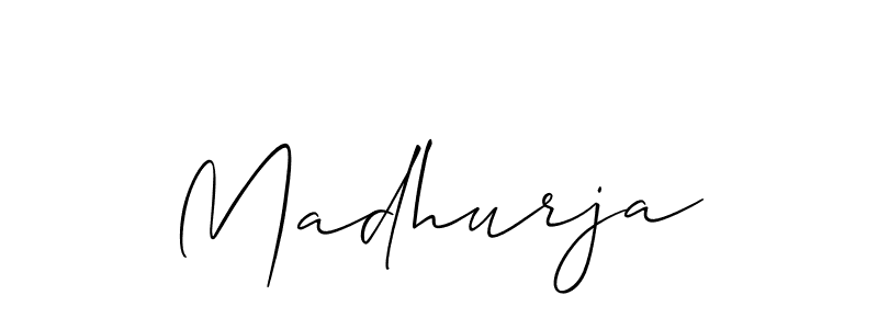 Madhurja stylish signature style. Best Handwritten Sign (Allison_Script) for my name. Handwritten Signature Collection Ideas for my name Madhurja. Madhurja signature style 2 images and pictures png