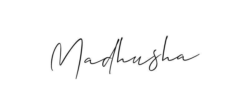 Best and Professional Signature Style for Madhusha. Allison_Script Best Signature Style Collection. Madhusha signature style 2 images and pictures png