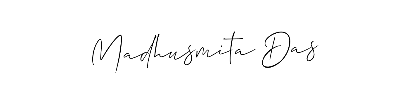 How to make Madhusmita Das signature? Allison_Script is a professional autograph style. Create handwritten signature for Madhusmita Das name. Madhusmita Das signature style 2 images and pictures png