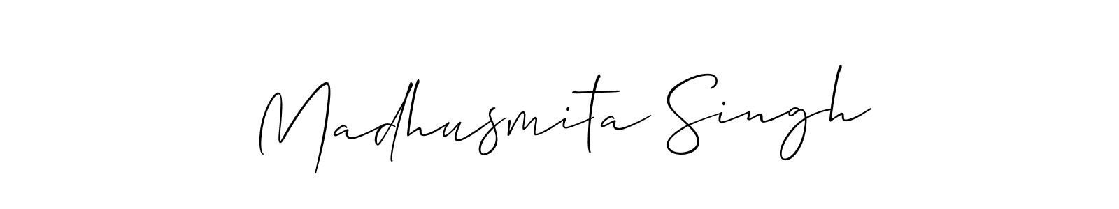 Create a beautiful signature design for name Madhusmita Singh. With this signature (Allison_Script) fonts, you can make a handwritten signature for free. Madhusmita Singh signature style 2 images and pictures png