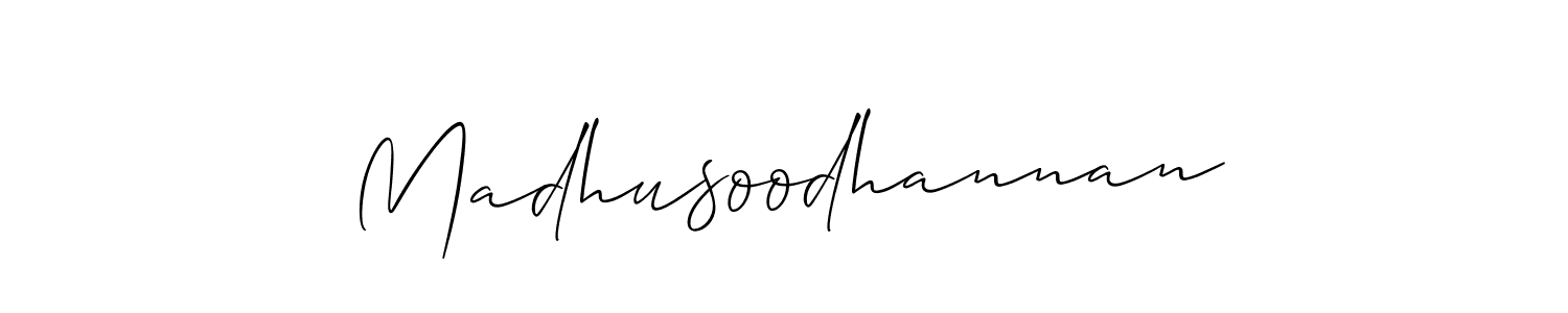 Once you've used our free online signature maker to create your best signature Allison_Script style, it's time to enjoy all of the benefits that Madhusoodhannan name signing documents. Madhusoodhannan signature style 2 images and pictures png