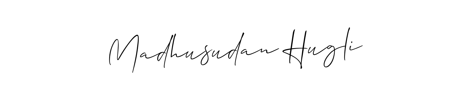 Make a short Madhusudan Hugli signature style. Manage your documents anywhere anytime using Allison_Script. Create and add eSignatures, submit forms, share and send files easily. Madhusudan Hugli signature style 2 images and pictures png
