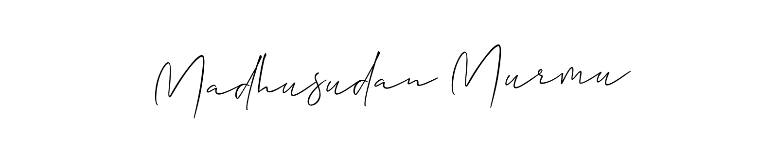 How to Draw Madhusudan Murmu signature style? Allison_Script is a latest design signature styles for name Madhusudan Murmu. Madhusudan Murmu signature style 2 images and pictures png