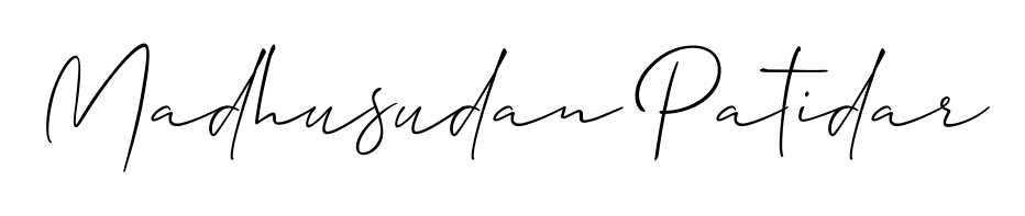 Practice writing Madhusudan Patidar with the flow of Allison_Script lettering. A fantastic source of inspiration for developing your personal signature style. Madhusudan Patidar signature style 2 images and pictures png