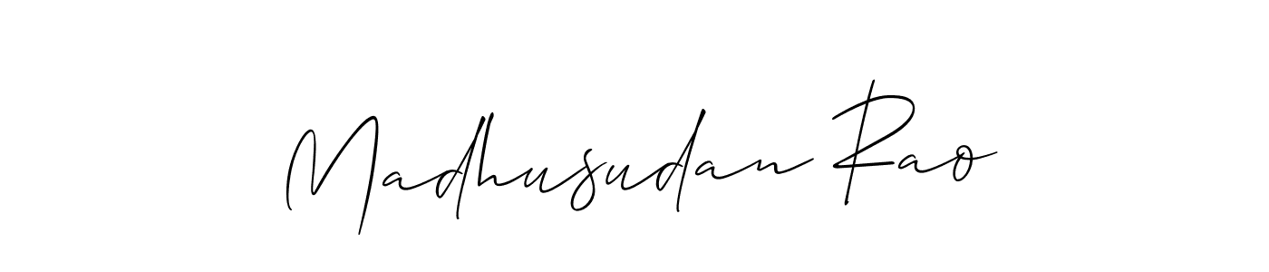 How to Draw Madhusudan Rao signature style? Allison_Script is a latest design signature styles for name Madhusudan Rao. Madhusudan Rao signature style 2 images and pictures png