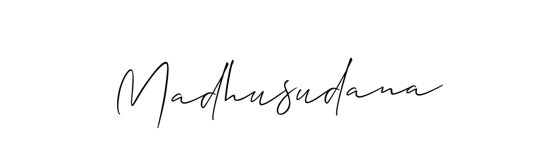 You can use this online signature creator to create a handwritten signature for the name Madhusudana. This is the best online autograph maker. Madhusudana signature style 2 images and pictures png