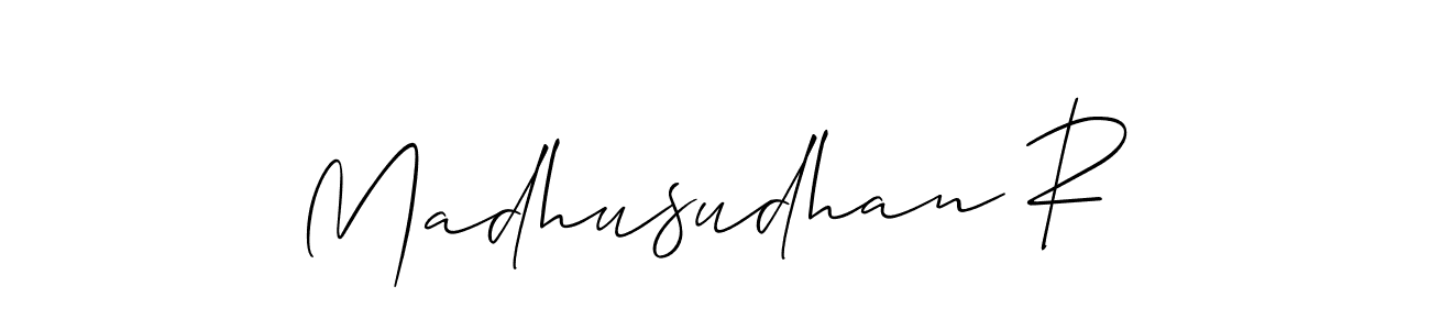 Similarly Allison_Script is the best handwritten signature design. Signature creator online .You can use it as an online autograph creator for name Madhusudhan R. Madhusudhan R signature style 2 images and pictures png