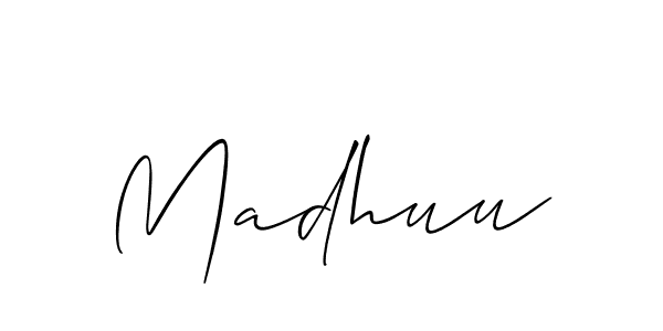 How to Draw Madhuu signature style? Allison_Script is a latest design signature styles for name Madhuu. Madhuu signature style 2 images and pictures png