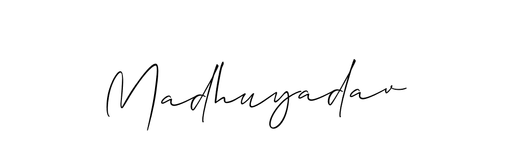 Make a beautiful signature design for name Madhuyadav. Use this online signature maker to create a handwritten signature for free. Madhuyadav signature style 2 images and pictures png