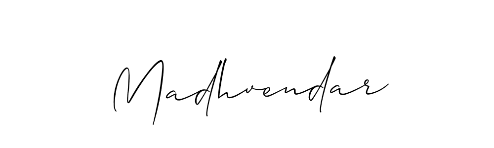 Allison_Script is a professional signature style that is perfect for those who want to add a touch of class to their signature. It is also a great choice for those who want to make their signature more unique. Get Madhvendar name to fancy signature for free. Madhvendar signature style 2 images and pictures png