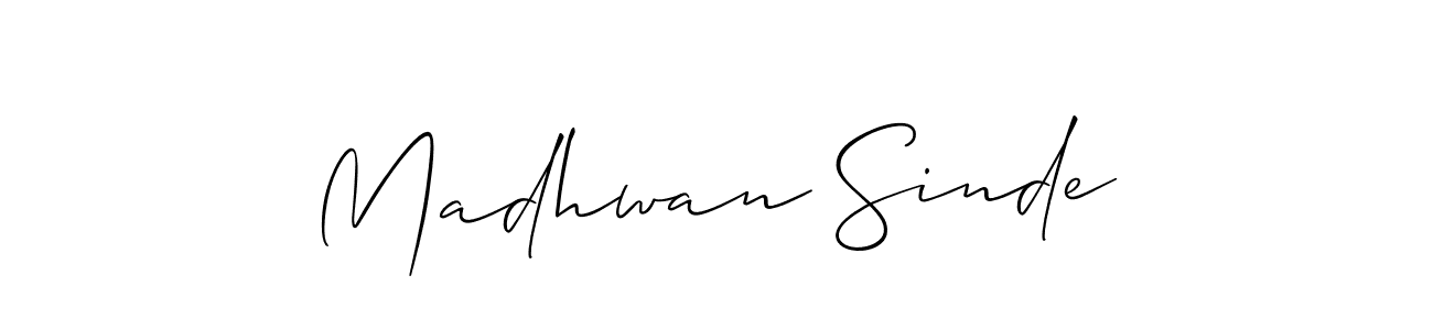 Once you've used our free online signature maker to create your best signature Allison_Script style, it's time to enjoy all of the benefits that Madhwan Sinde name signing documents. Madhwan Sinde signature style 2 images and pictures png