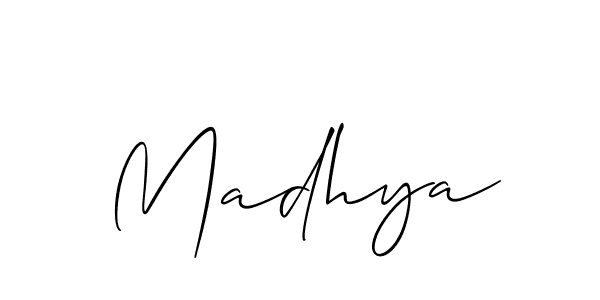How to Draw Madhya signature style? Allison_Script is a latest design signature styles for name Madhya. Madhya signature style 2 images and pictures png