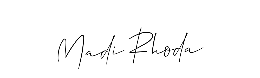 Check out images of Autograph of Madi Rhoda name. Actor Madi Rhoda Signature Style. Allison_Script is a professional sign style online. Madi Rhoda signature style 2 images and pictures png