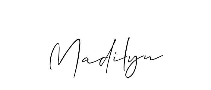 Also You can easily find your signature by using the search form. We will create Madilyn name handwritten signature images for you free of cost using Allison_Script sign style. Madilyn signature style 2 images and pictures png