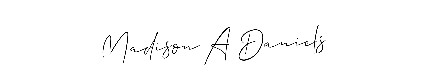 Here are the top 10 professional signature styles for the name Madison A Daniels. These are the best autograph styles you can use for your name. Madison A Daniels signature style 2 images and pictures png