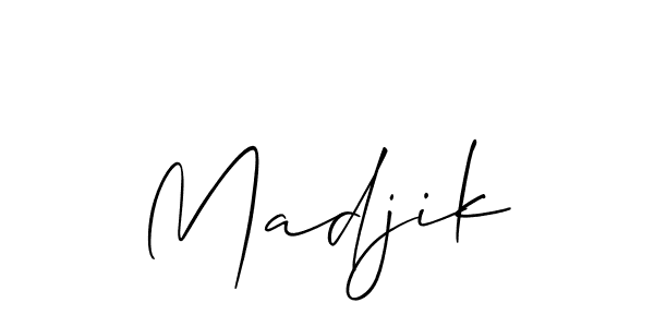 Also You can easily find your signature by using the search form. We will create Madjik name handwritten signature images for you free of cost using Allison_Script sign style. Madjik signature style 2 images and pictures png