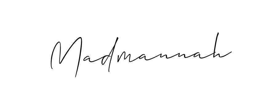 Design your own signature with our free online signature maker. With this signature software, you can create a handwritten (Allison_Script) signature for name Madmannah. Madmannah signature style 2 images and pictures png