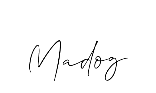 Also You can easily find your signature by using the search form. We will create Madog name handwritten signature images for you free of cost using Allison_Script sign style. Madog signature style 2 images and pictures png