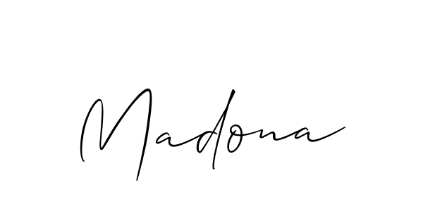 Make a short Madona signature style. Manage your documents anywhere anytime using Allison_Script. Create and add eSignatures, submit forms, share and send files easily. Madona signature style 2 images and pictures png