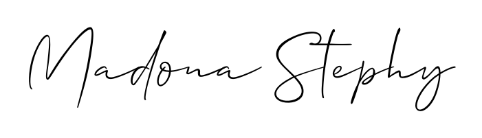 Enhance your business communications with Madona Stephy signature in Allison_Script lettering. Clean, modern, and universally compatible. Madona Stephy signature style 2 images and pictures png