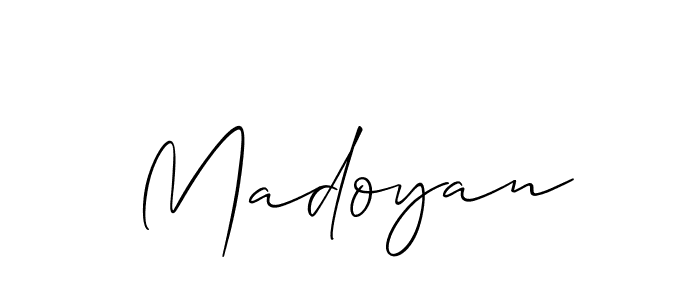 Also we have Madoyan name is the best signature style. Create professional handwritten signature collection using Allison_Script autograph style. Madoyan signature style 2 images and pictures png