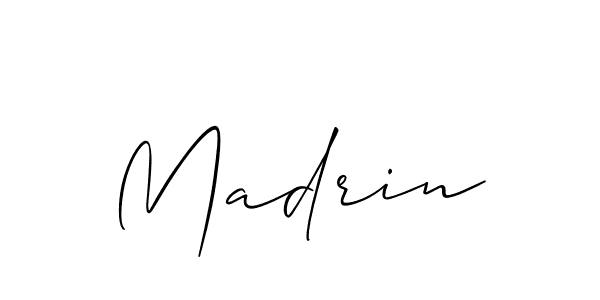 if you are searching for the best signature style for your name Madrin. so please give up your signature search. here we have designed multiple signature styles  using Allison_Script. Madrin signature style 2 images and pictures png