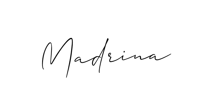 Allison_Script is a professional signature style that is perfect for those who want to add a touch of class to their signature. It is also a great choice for those who want to make their signature more unique. Get Madrina name to fancy signature for free. Madrina signature style 2 images and pictures png