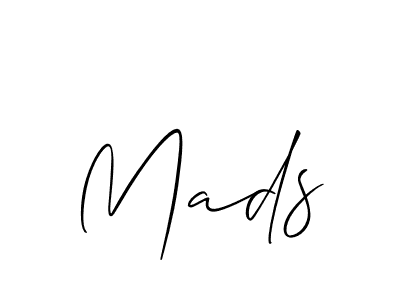 if you are searching for the best signature style for your name Mads. so please give up your signature search. here we have designed multiple signature styles  using Allison_Script. Mads signature style 2 images and pictures png