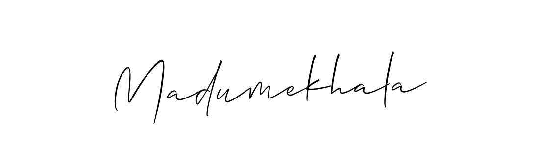 Allison_Script is a professional signature style that is perfect for those who want to add a touch of class to their signature. It is also a great choice for those who want to make their signature more unique. Get Madumekhala name to fancy signature for free. Madumekhala signature style 2 images and pictures png