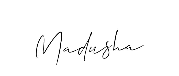Make a beautiful signature design for name Madusha. Use this online signature maker to create a handwritten signature for free. Madusha signature style 2 images and pictures png