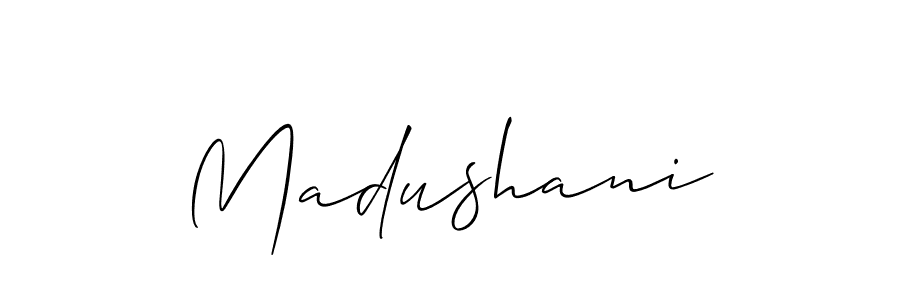 Make a beautiful signature design for name Madushani. Use this online signature maker to create a handwritten signature for free. Madushani signature style 2 images and pictures png