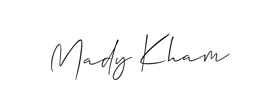 How to Draw Mady Kham signature style? Allison_Script is a latest design signature styles for name Mady Kham. Mady Kham signature style 2 images and pictures png