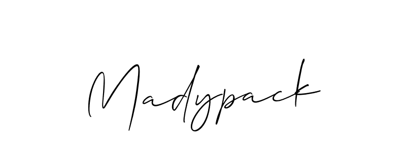 Madypack stylish signature style. Best Handwritten Sign (Allison_Script) for my name. Handwritten Signature Collection Ideas for my name Madypack. Madypack signature style 2 images and pictures png